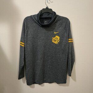 Nike Womens Size XXL Gray Yellow NCAA Michigan Wolverines Turtle Neck Top GUC